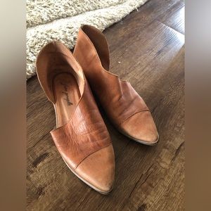 Free People camel brown Royale Leather Dress Shoes